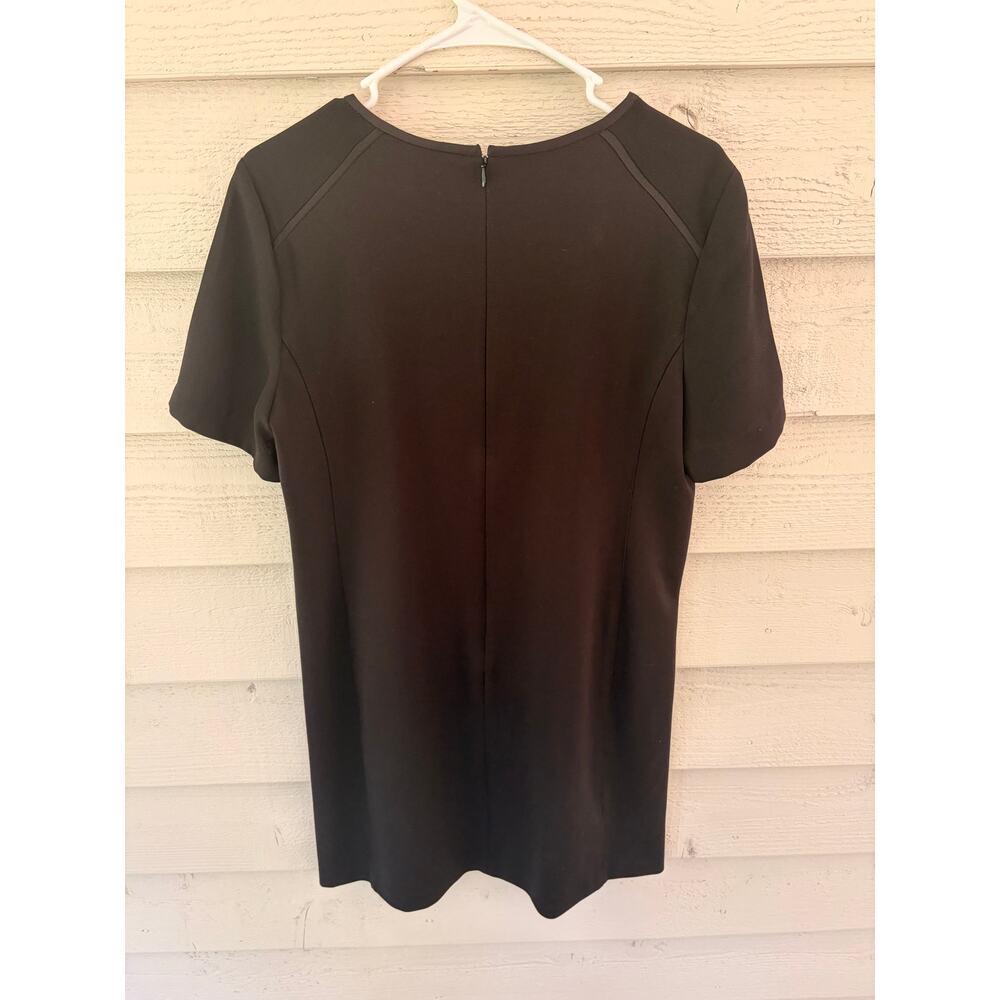 LOFT Ann Taylor Black Short Sleeve Top Blouse Zip Back Size 10 Workwear - Picture 10 of 10